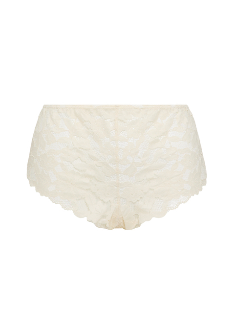 Bild: Brasilslip von LSCN by LASCANA: Verführerischer Brasilslip von LSCN by Lascana, komplett aus floraler Spitze. Modische High-waist-Passform. Angenehm weiche, elastische Qualität.