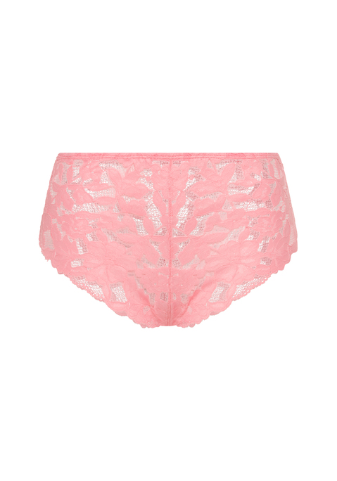 Bild: Brasilslip von LSCN by LASCANA: Verführerischer Brasilslip von LSCN by Lascana, komplett aus floraler Spitze. Modische High-waist-Passform. Angenehm weiche, elastische Qualität.