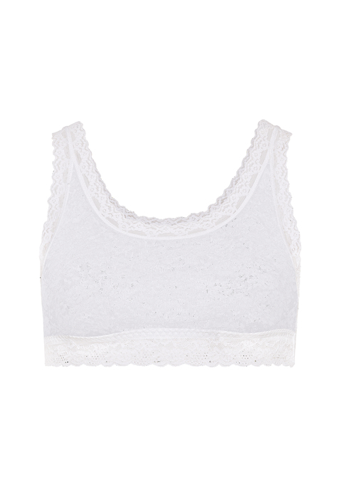 Bild: Bustier von LSCN by LASCANA: Sportliches Bustier von LSCN by Lascana mit floral gemusterter Spitze. Mesh-Futter vorn. Leichter Halt. Vielseitig kombinierbar. Weiche, elastische Qualität.