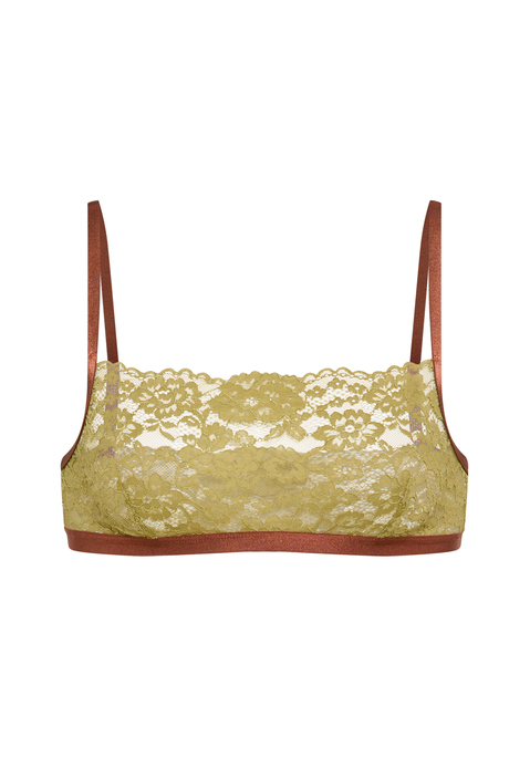 Bild: Bustier von LSCN by LASCANA: Bustier von LSCN by Lascana. Aus floraler Spitze. Mit glänzendem Bündchen. Verstellbare Träger für eine perfekte Passform. Trageangenehmes Material.