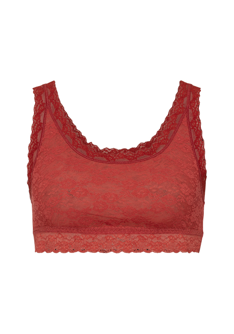 Bild: Bustier von LSCN by LASCANA: Sportliches Bustier von LSCN by Lascana mit floral gemusterter Spitze. Mesh-Futter vorn. Leichter Halt. Vielseitig kombinierbar. Weiche, elastische Qualität.