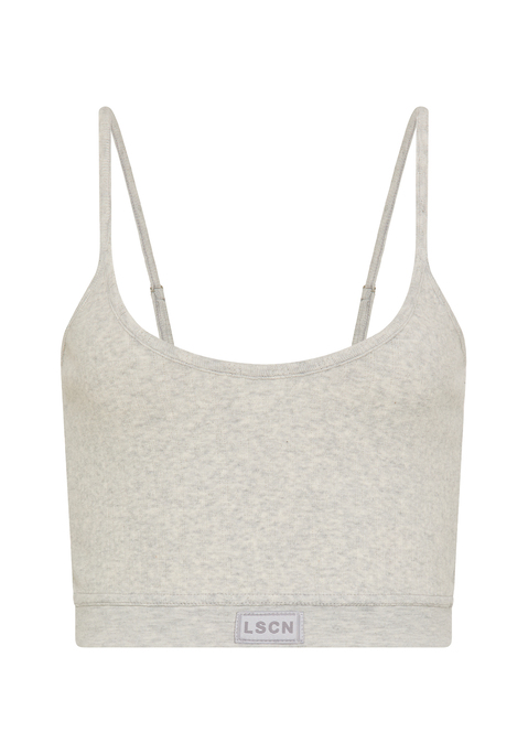 Bild: Crop-Top von LSCN by LASCANA: Cooles bauchfreies Crop-Top von LSCN by Lascana im raffinierten Ajour-Feinstrick. Kleine Logostickerei am Bündchen. Schmale, hinten verstellbare Träge. Hochwertige und herrlich weiche Qualität.