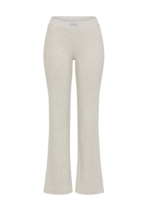 Bild: Jazzpants von LSCN by LASCANA: Unifarben melierte Jazzpants von LSCN by Lascana mit kleiner Logostickerei am Bündchen. Flared-Leg-Silhouette. Super kombinierbar zu vielen verschiedenen Oberteilen. Hochwertiger, weicher Feinstrick.