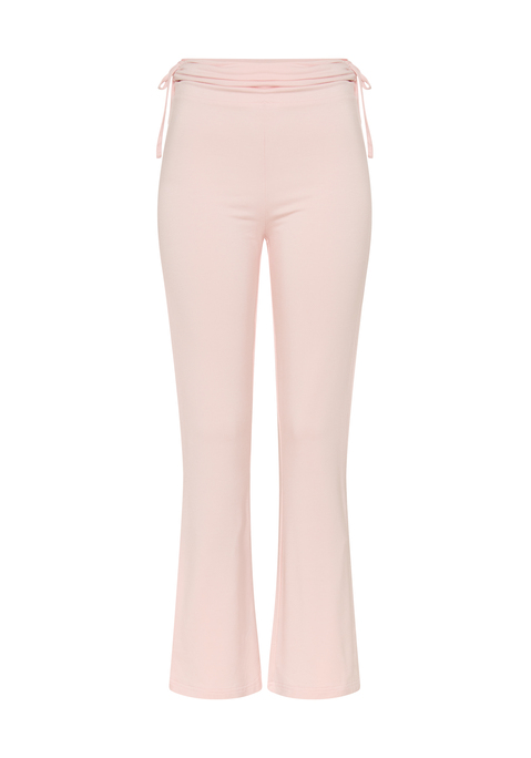 Bild: Jazzpants von LSCN by LASCANA: Unifarbene Jazzpants von LSCN by Lascana. Bündchen seitlich zu raffen. Flared-Look mit ausgestelltem Bein. Hochwertiger, weicher Jersey.