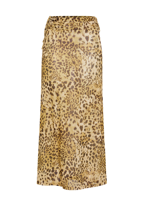 Bild: Meshrock von LSCN by LASCANA: Stylischer, langer Strandrock von LSCN by Lascana im Animalprint. Elastischer Bund sowie seitliche Tunnelzüge an beiden Hüften zur Weitenregulierung. Leichte, trageangenehme Qualität.