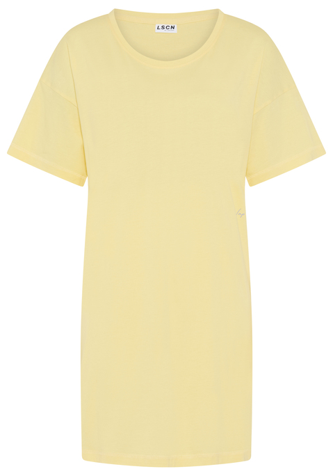 Bild: Nachthemd von LSCN by LASCANA: Bigshirt von LSCN by Lascana. Kleiner Front-, großer Rückenprint. Locker geschnitten. Mit Rundhalsausschnitt. Flatlocknähte an den Ärmeln und am Saum. Angenehm weiche Viskosemischqualität.