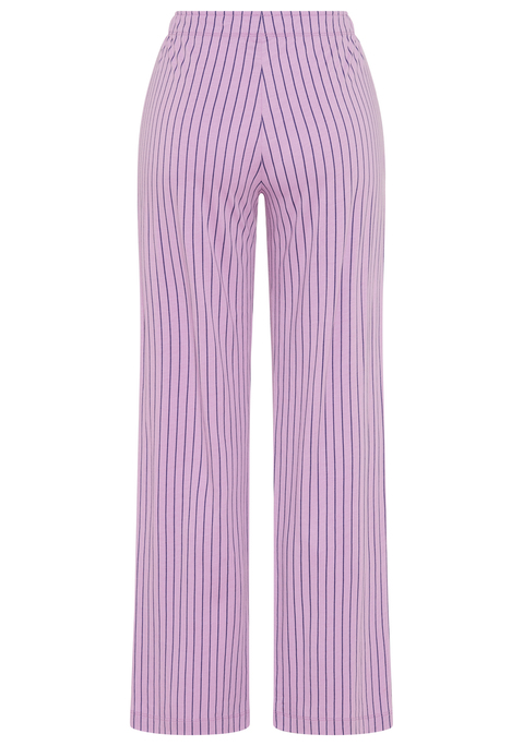Bild: Pyjamahose von LSCN by LASCANA: Gestreifte lange Pyjamahose von LSCN by Lascana mit elastischem Bund. Weites Bein. Ideal zum Chillen. Angenehme Baumwoll-Viskose-Qualität.