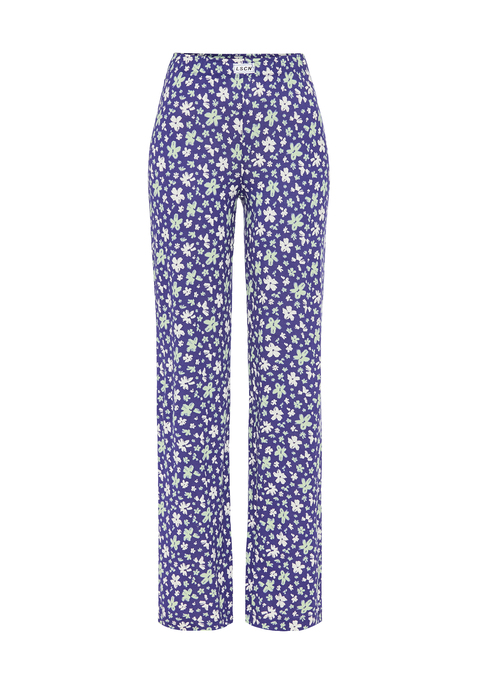 Bild: Pyjamahose von LSCN by LASCANA: Gestreifte lange Pyjamahose von LSCN by Lascana mit elastischem Bund. Weites Bein. Ideal zum Chillen. Angenehme Baumwoll-Viskose-Qualität.