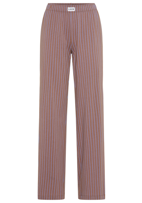 Bild: Pyjamahose von LSCN by LASCANA: Gestreifte lange Pyjamahose von LSCN by Lascana mit elastischem Bund. Weites Bein. Ideal zum Chillen. Angenehme Baumwoll-Viskose-Qualität.