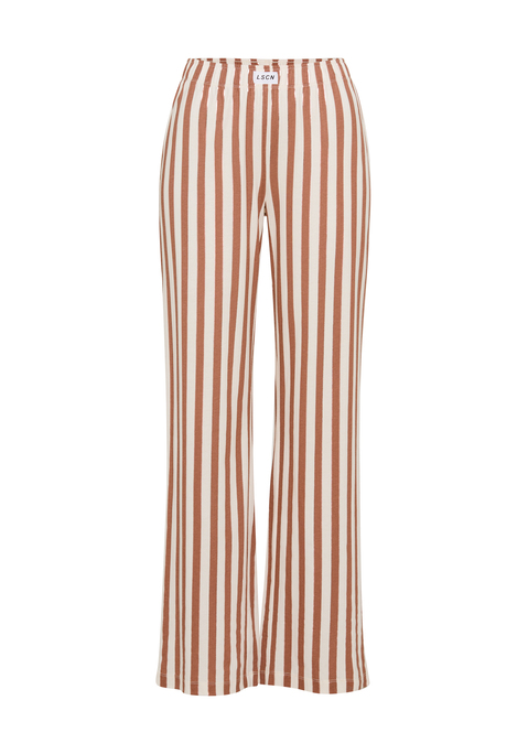 Bild: Pyjamahose von LSCN by LASCANA: Gestreifte lange Pyjamahose von LSCN by Lascana mit elastischem Bund. Weites Bein. Ideal zum Chillen. Angenehme Baumwoll-Viskose-Qualität.