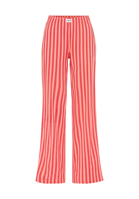 Bild: Pyjamahose von LSCN by LASCANA: Gestreifte lange Pyjamahose von LSCN by Lascana mit elastischem Bund. Weites Bein. Ideal zum Chillen. Angenehme Baumwoll-Viskose-Qualität.