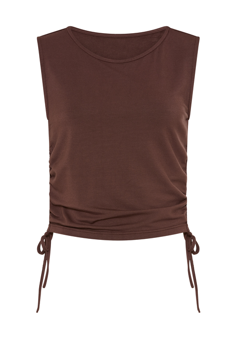 Bild: Rundhalsshirt von LSCN by LASCANA: Unifarbenes Rundhalstop von LSCN by Lascana, seitlich zum Binden. Taillenlange, figurbetonte Passform mit abgerundetem Saum. Elastische, weiche Jersey-Qualität.