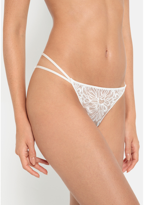 Bild: String von LSCN by LASCANA: String von LSCN by Lascana. Mit doppelten Bändern an den Seiten für einen modernen Look. Aus weicher Spitze.