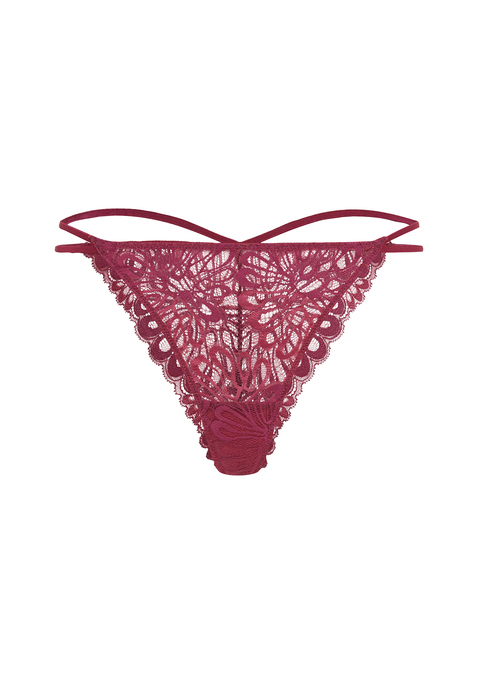 Bild: String von LSCN by LASCANA: String von LSCN by Lascana. Mit doppelten Bändern an den Seiten für einen modernen Look. Aus weicher Spitze.