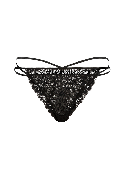 Bild: String von LSCN by LASCANA: String von LSCN by Lascana. Mit doppelten Bändern an den Seiten für einen modernen Look. Aus weicher Spitze.