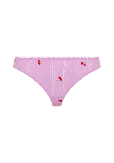 Bild: String von LSCN by LASCANA: Strings von LSCN by Lascana im praktischen 2er-Pack. Schöne Pointelle-Qualität für besonderen Tragekomfort. Angenehmer Sitz dank des elastischen Bündchens. Weiches Material aus Baumwolle.