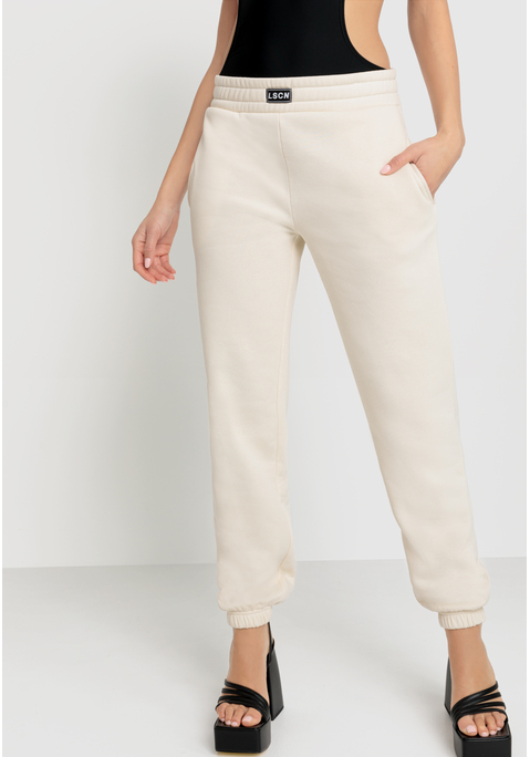 Bild: Sweatpants von LSCN by LASCANA: Sweathose von LSCN by Lascana. Elastischer Hosenbund mit Markenpatch. Gerade Passform. Weiche Sweatware mit hohem Baumwollanteil.