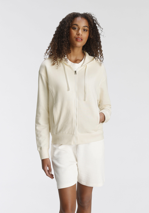 Kapuzensweatjacke von MARC O'POLO in weiß