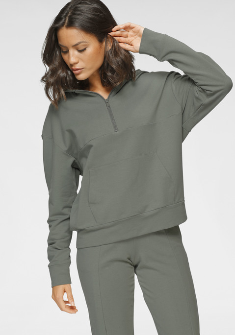 Kapuzensweatshirt von MARC O'POLO in hellkhaki