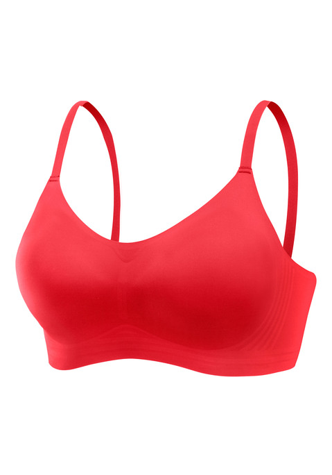 Bild: Bralette-BH von Nuance: Modischer Bralette-BH ohne Bügel. Rundum aus samtig weichem Microtouch-Material. Seamless - ohne störende Nähte. Mit herausnehmbarem Push-up Kissen - für ein tolles Dekolleté. Extra flacher Rückenverschluss und individuell verstellbare Träger. Obermaterial: 82% Polyamid, 18% Elasthan.