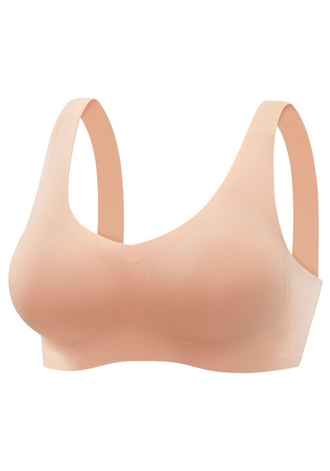 Bild: Bralette-BH von Nuance: Bralette-BH mit extra flachen, geklebten Kanten. Mit nahtlos vorgeformten Cups (ohne Bügel). Mit herausnehmbaren Push-up Kissen (leichter Push-up-Effekt) – für ein schönes Dekolleté. Extra flacher Rückenverschluss. Mit Liebe & Leidenschaft in Hamburg kreiert. Klassische Dessous. Bequeme Alltags-Dessous. Modische Dessous. Obermaterial: 82% Polyamid, 18% Elasthan.