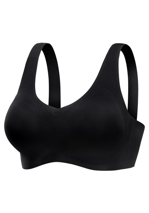 Bild: Bralette-BH von Nuance: Bralette-BH mit extra flachen, geklebten Kanten. Mit nahtlos vorgeformten Cups (ohne Bügel). Mit herausnehmbaren Push-up Kissen (leichter Push-up-Effekt) – für ein schönes Dekolleté. Extra flacher Rückenverschluss. Mit Liebe & Leidenschaft in Hamburg kreiert. Klassische Dessous. Bequeme Alltags-Dessous. Modische Dessous. Obermaterial: 82% Polyamid, 18% Elasthan.