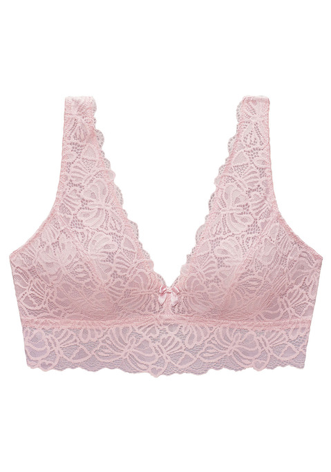 Bild: Bralette-BH von Nuance by Lascana: Femininer Soft-BH ohne Bügel mit verlängertem Unterbrustband. Rundherum aus feiner Spitze in blumiger Optik. Rücken ist durch einen Haken-Ösen Verschluss individuell verstellbar. Mit passenden Unterteilen aus der gleichen Serie erhältlich. Mit Liebe & Leidenschaft in Hamburg kreiert. Obermaterial: 86% Polyamid, 14% Elasthan.