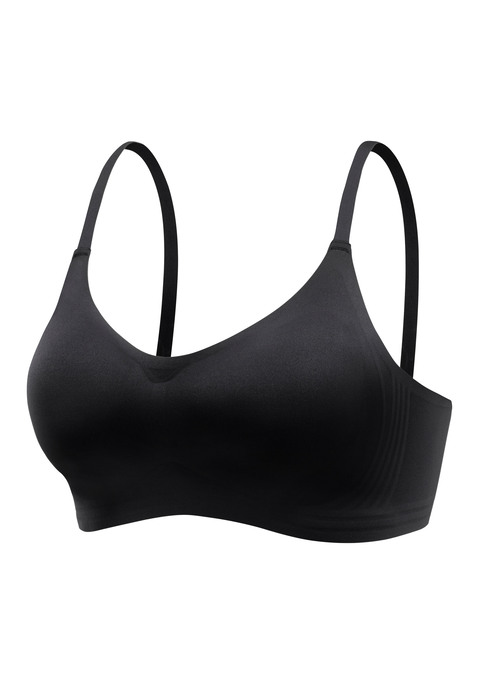 Bild: Bralette-BH von Nuance by Lascana: Modischer Bralette-BH ohne Bügel. Rundum aus samtig weichem Microtouch-Material. Seamless - ohne störende Nähte. Mit herausnehmbarem Push-up Kissen - für ein tolles Dekolleté. Extra flacher Rückenverschluss und individuell verstellbare Träger. Obermaterial: 82% Polyamid, 18% Elasthan.