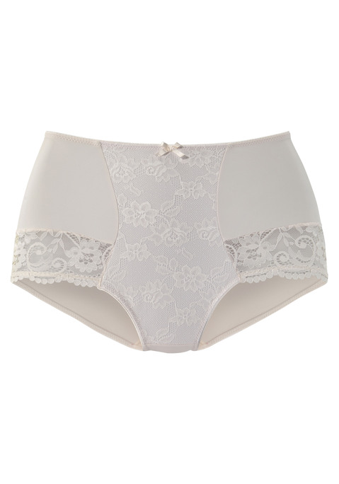 Bild: High-Waist-Panty von Nuance by Lascana: High-Waist-Slip von NUANCE aus stretchigem Microtouchmaterial. Mit Spitze an den Beinausschnitten und in der vorderen Mitte. Mit eingearbeitetem Baumwollzwickel. Aus 85% Polyamid, 15% Elasthan