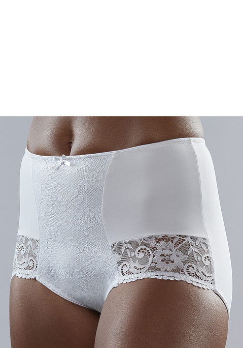 Bild: High-Waist-Panty von Nuance by Lascana: High-Waist-Slip von NUANCE aus stretchigem Microtouchmaterial. Mit Spitze an den Beinausschnitten und in der vorderen Mitte. Mit eingearbeitetem Baumwollzwickel. Aus 85% Polyamid, 15% Elasthan