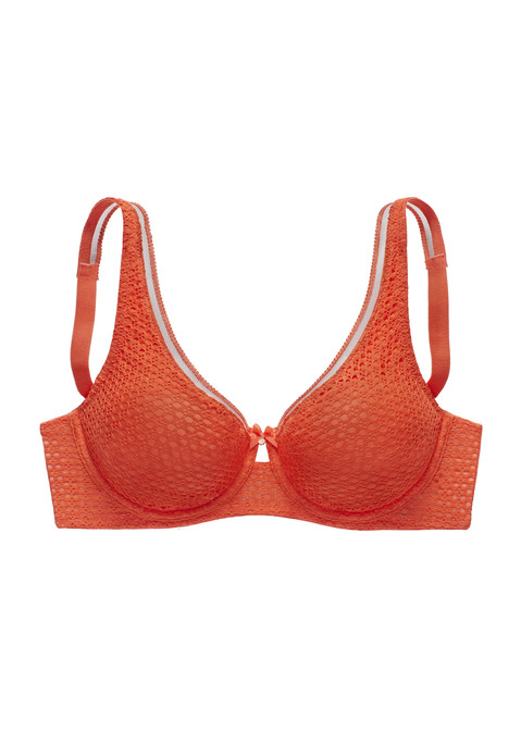 Bild: Minimizer-BH von Nuance by Lascana: Modischer Bügel-BH (ohne Wattierung) aus Spitze und Microtouch-Material. Besondere Schnittführung verkleinert die Büste optisch. Verführerisches Cut-Out mit feiner Zierschleife und Metallaccessoire. Träger und Rückenverschluss bequem verstellbar. Mit Liebe & Leidenschaft in Hamburg kreiert. Klassische Dessous. Bequeme Alltags-Dessous. Modische Dessous. Obermaterial: 88% Polyamid, 12% Elasthan.