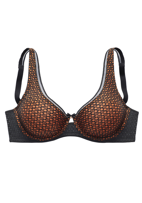 Bild: Minimizer-BH von Nuance by Lascana: Modischer Bügel-BH (ohne Wattierung) aus Spitze und Microtouch-Material. Besondere Schnittführung verkleinert die Büste optisch. Verführerisches Cut-Out mit feiner Zierschleife und Metallaccessoire. Träger und Rückenverschluss bequem verstellbar. Mit Liebe & Leidenschaft in Hamburg kreiert. Klassische Dessous. Bequeme Alltags-Dessous. Modische Dessous. Obermaterial: 88% Polyamid, 12% Elasthan.
