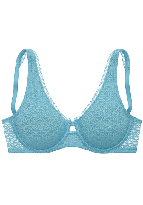 Bild: Minimizer-BH von Nuance by Lascana: Modischer Minimizer-BH mit nahtlos vorgeformten, unwattierten Cups. Rundherum aus feiner, graphischer Spitze. Leicht wattierte, breitere Träger um die Schultern zu entlasten. Mit integrierten Formbügeln für einen sicheren Halt. Individuell verstellbare Träger und Rückenverschluss. Obermaterial: 82% Polyamid, 14% Elasthan, 4% Baumwolle.