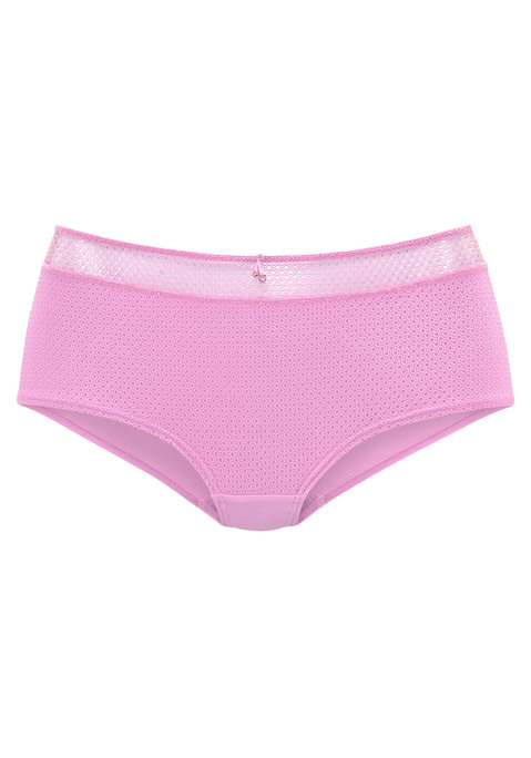 Bild: Panty von Nuance by Lascana: Elegante Panty mit hohem Bund und abdeckender Schnittform. Feine Zierschleife mit Glitzeraccessoire in der vorderen Mitte. Breiter Bund aus dezent transparentem Soft-Mesh. Mit eingearbeitetem Baumwollzwickel. Mit passendem BH aus der gleichen Serie erhältlich. Obermaterial: 85% Polyamid, 15% Elasthan.