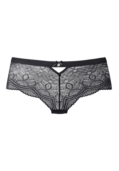 Bild: Panty von Nuance by Lascana: Feminine Panty mit elastischem Bund. Mit feinem Cut-Out und Glitzeraccessoire. Rundherum aus feiner, floraler Spitze. Mit eingearbeitetem Baumwollzwickel. Mit passenden BH's aus der gleichen Serie erhältlich. Obermaterial: 85% Polyamid, 15% Elasthan.