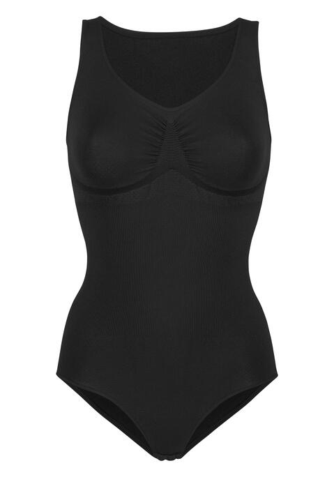 Bild: Shaping-Body von Nuance by Lascana: Mit besonderem Kühlungseffekt durch das Spezialgarn »SENSIL® BREEZE« sowie eingearbeitete Lüftungszonen an Vorder- und Rückseite. Formung der Silhouette durch Bauchkontroll-und Po-Zonen. Eingearbeitete Stützzonen geben im Brustbereich Halt. Shape wear Body. Shaping Body. Shaping Unterwäsche. Body Shaper. Shape Unterwäsche. Aus 88% Polyamid, 12% Elasthan. Waschbar.