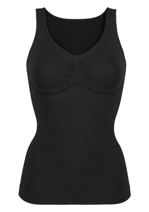Bild: Shapingtop von Nuance by Lascana: Shapingtop mit höchstem Tragekomfort. Durch die Verarbeigung des Spezialgarns »SENSIL® BREEZE« mit besonderem Kühlungseffekt sowie eigearbeiteten Lüftungszonen im Brust- und Rückenbereich ist ein angenehmes Tragegefühl bei diesem Unterhemd garantiert. Für eine schöne Silhouette sorgt die Bauchkontrollzone, die eingearbeiteten Stückzonen im Brustbereich gegen Halt. Klassische Dessous. Bequeme Alltags-Dessous. Shape wear. Shape Unterwäsche. Shape Unterhemd. Aus 88% Polyamid, 12% Elasthan. Waschbar.