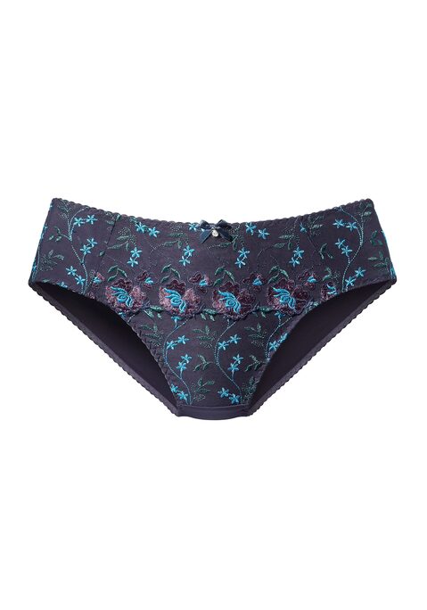 Bild: Slip von Nuance by Lascana: NUANCE: Slip vorne aus 3-farbiger Stickereispitze oder in uni weiß. Hinten aus blickdichtem Microtouchmaterial. Mit Baumwollzwickel für einen bequemen Tragekomfort. Aus 80% Polyamid, 10% Viskose, 10% Elasthan.