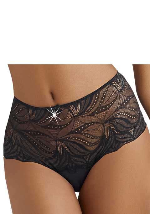 Bild: Slip von Nuance by Lascana: Taillenslip mit  Spitze rundherum. Mit Baumwollzwickel. Aus 90% Polyamid, 10% Elasthan.