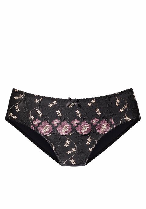 Bild: Slip von Nuance by Lascana: NUANCE: Slip vorne aus 3-farbiger Stickereispitze oder in uni weiß. Hinten aus blickdichtem Microtouchmaterial. Mit Baumwollzwickel für einen bequemen Tragekomfort. Aus 80% Polyamid, 10% Viskose, 10% Elasthan.