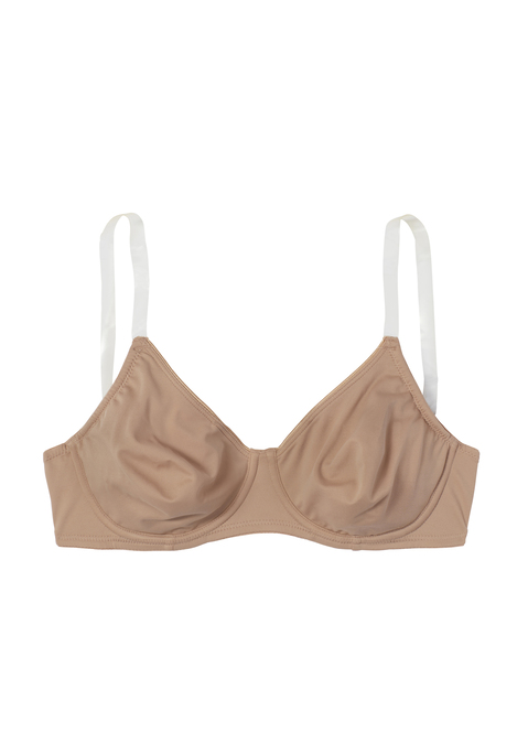 Bild: T-Shirt-BH von Nuance by Lascana: Basic Bügel-BH mit nahtlosen Cups ohne Wattierung. Transparente, fest vernähte Träger - ideal für schulterfreie Outfits. Angenehm leichtes und atmungsaktives Microfasermaterial (Tactel). Träger sowie Rückenverschluss sind individuell verstellbar. Mit Liebe & Leidenschaft in Hamburg kreiert. Obermaterial: 82% Polyamid TACTEL®, 18% Elasthan LYCRA®.