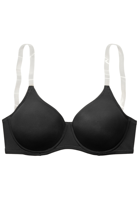 Bild: T-Shirt-BH von Nuance by Lascana: Basic Bügel-BH mit nahtlosen Cups ohne Wattierung. Transparente, fest vernähte Träger - ideal für schulterfreie Outfits. Angenehm leichtes und atmungsaktives Microfasermaterial (Tactel). Träger sowie Rückenverschluss sind individuell verstellbar. Mit Liebe & Leidenschaft in Hamburg kreiert. Obermaterial: 82% Polyamid TACTEL®, 18% Elasthan LYCRA®.