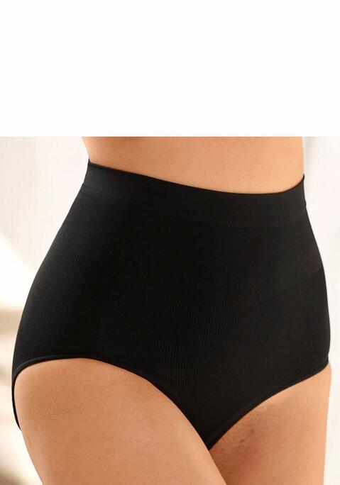 Bild: Taillenshaper von Nuance by Lascana: NUANCE: komfortabler Taillenshaper-Slip. Für einen optisch flacheren Bauch und eine schlank aussehende Taille. Das verarbeitete Spezialgarn "SENSIL® BREEZE" bietet einen angenehmen Kühlungseffekt. Eingearbeitete Lüftungszonen vorne und hinten. Eingestrickte Stützzonen formen einen schönen Po ohne platt zu drücken. Aus 88% Polyamid, 12% Elasthan.