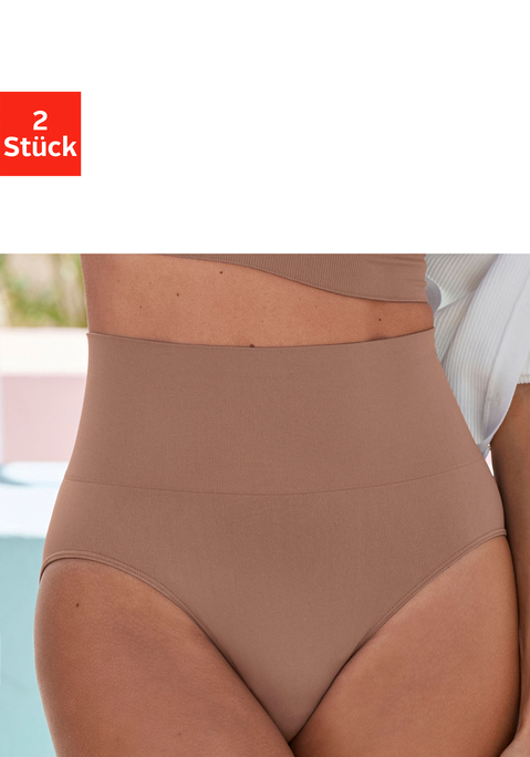 Bild: Taillenslip von Nuance by Lascana: Bauch-weg-Slip, mit leichtem Shaping Effekt für einen flacheren Bauch. Bequeme seamless Verarbeitung ohne störende Nähte. Ideal als bequemer Basic. Mit Baumwollzwickel.