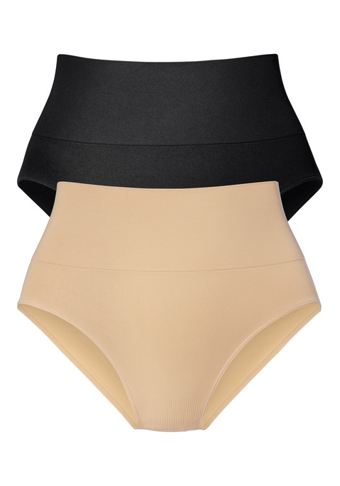 Bild: Taillenslip von Nuance by Lascana: Bauch-weg-Slip, mit leichtem Shaping Effekt für einen flacheren Bauch. Bequeme seamless Verarbeitung ohne störende Nähte. Ideal als bequemer Basic. Mit Baumwollzwickel.