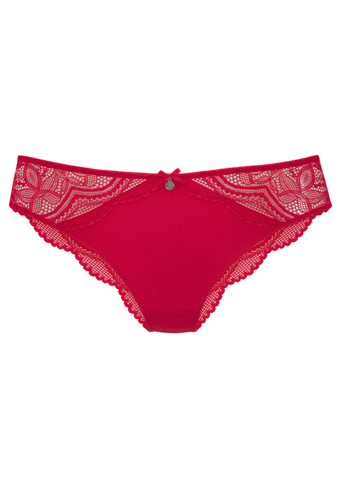 Bild: Tanga von Nuance by Lascana: Femininer Tanga in abdeckender Schnittform. Mit kleiner Zierschleife und edlem Glitzeraccessoire. Feine Einsätze aus floraler Spitze. Mit eingearbeitetem Baumwollzwickel. Mit passenden BH's aus der gleichen Serie erhältlich. Obermaterial: 88% Polyamid, 12% Elasthan.
