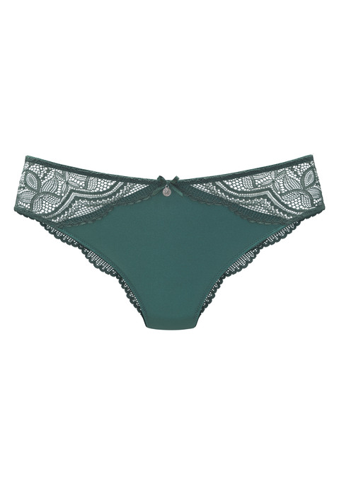 Bild: Tanga von Nuance by Lascana: Femininer Tanga in abdeckender Schnittform. Mit kleiner Zierschleife und edlem Glitzeraccessoire. Feine Einsätze aus floraler Spitze. Mit eingearbeitetem Baumwollzwickel. Mit passenden BH's aus der gleichen Serie erhältlich. Obermaterial: 88% Polyamid, 12% Elasthan.
