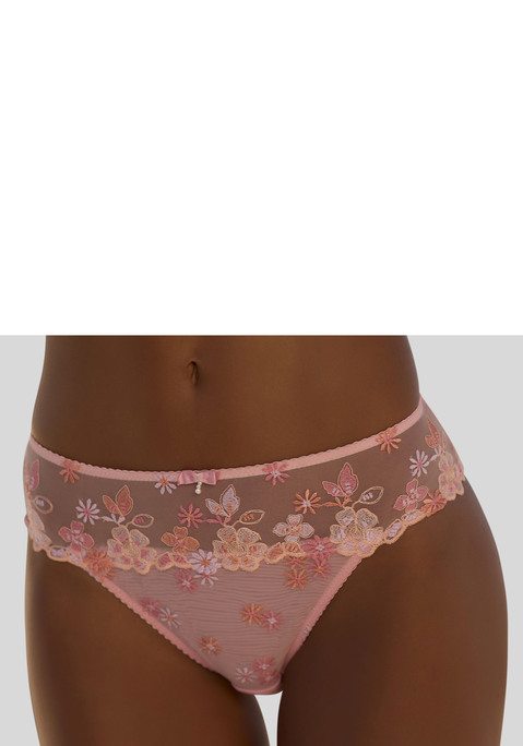 Bild: Jazz-Pants Slips von Nuance: Feminine Jazz Panty in abdeckender Schnittform. Aus feiner Spitze in sommerlicher Optik und weichem Microtouch-Material. Mit eingearbeitetem Baumwollzwickel. Passender Bügel-BH aus der gleichen Serie erhältlich. Mit Liebe & Leidenschaft in Hamburg kreiert. Obermaterial: 70% Polyamid, 16% Polyester, 14% Elasthan.