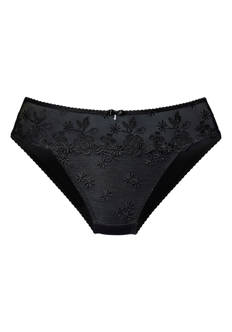 Bild: Jazz-Pants Slips von Nuance: Feminine Jazz Panty in abdeckender Schnittform. Aus feiner Spitze in sommerlicher Optik und weichem Microtouch-Material. Mit eingearbeitetem Baumwollzwickel. Passender Bügel-BH aus der gleichen Serie erhältlich. Mit Liebe & Leidenschaft in Hamburg kreiert. Obermaterial: 70% Polyamid, 16% Polyester, 14% Elasthan.