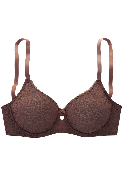 Bild: Minimizer-BH von Nuance: Der Minimizer BH (ohne Wattierung) von Nuance mit Bügel ist aus leicht transparenter Spitze gefertigt, welche für ein sanftes Gefühl auf der Haut mit einem weichen Netzmaterial unterlegt ist. Schöne Zierschleife mit Anhänger in der vorderen Mitte. Träger und Rückenverschluss sind verstellbar. Sexy Dessous. Spitzen-Dessous. Romantische Dessous. Verspielte Dessous. Aus 91% Polyamid, 9% Elasthan.